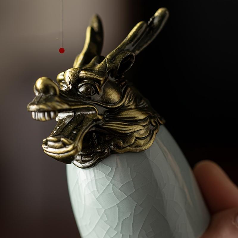 Set mit chinesischem Sternzeichen, Getränkeset, Schnapsgläser aus Keramik und Weintopf, chinesisches Baijiu-Set, Trinkgeschirr, Geschenke