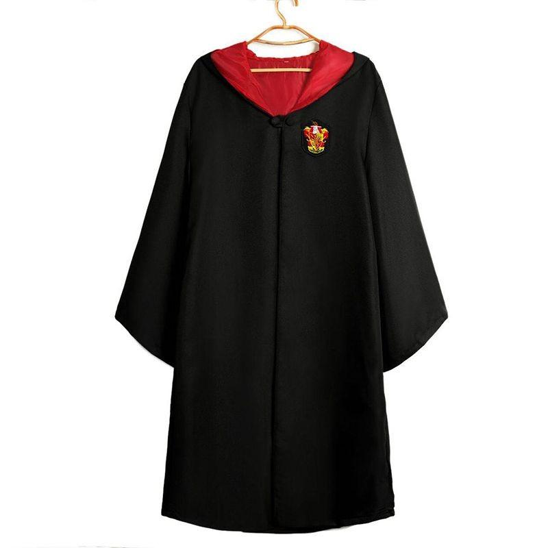 Potter Harry Costume Hogwarts Adult Child Robe Cape Vest Halloween Party Cosplay