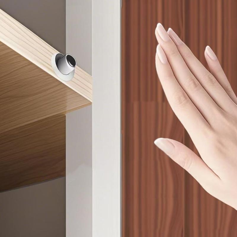 12pcs Magnetic Push Release Cabinet Latches Strong Spring Action For Smooth Touches Open Close Drawer Door