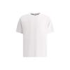 STONE ISLAND Letter Logo Round Neck Short Sleeve T-Shirt Unisex T-Shirts White 80152RC86-V0001