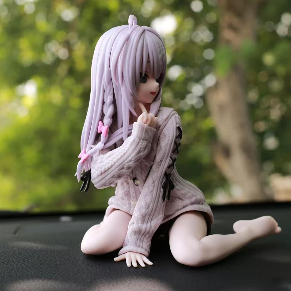 Elaina 15Cm Anime Witch Figure In Knit Dress Pvc Action Collectible Model Doll Toy For Christmas Gifts