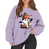 Women's Casual Fashion Long Sleeve Printed Round Neck Sweatshirt Top