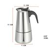 Paslanmaz Çelik 450ML Cezve Mocha Espresso Latte Percolator Soba Kahve Makinesi Pot Percolator Cafetiere Latte Stovetop İçecek Aracı