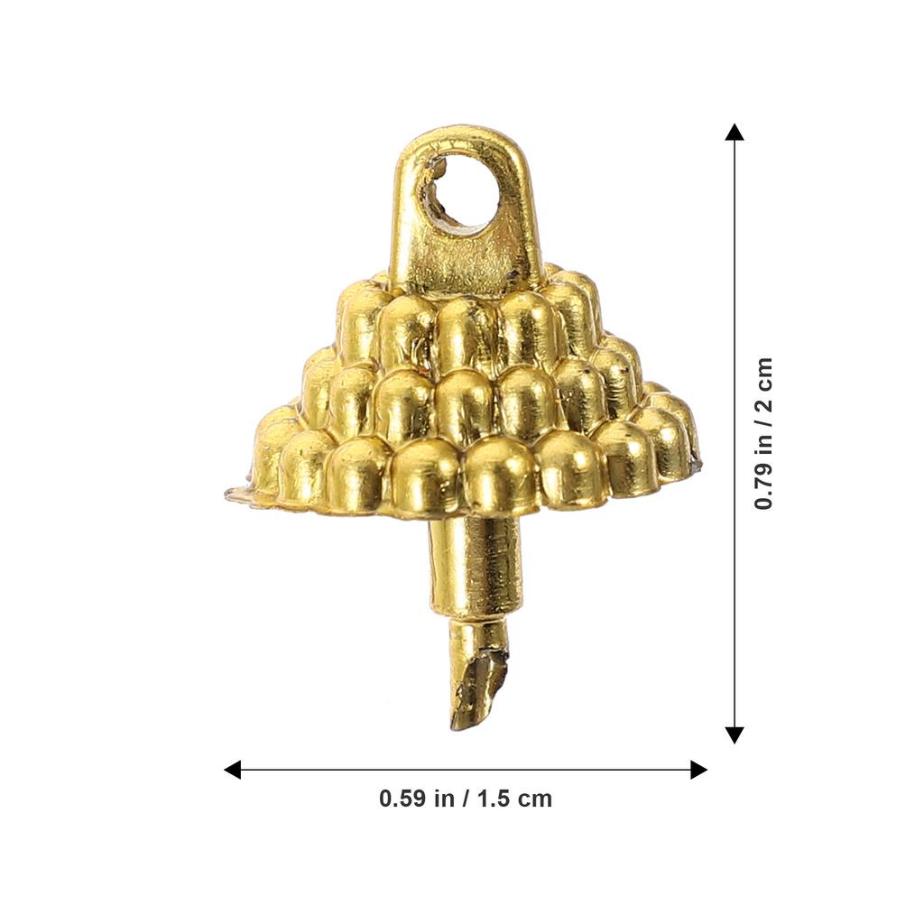 1 Set Pendenti Palline di Natale Tappi Terminali Plastica Addobbi Natalizi Coperchi Superiori Parti per Fai da Te Palline Leggere Creative Raccordi