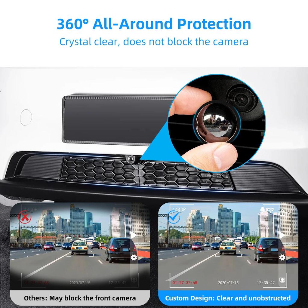 Front Bumper Camera Lens Guard PC Protector For Tesla Cybertruck / Tesla Model Y Juniper/ Model S / 3 2026 Lens Protection Cover Interior Mirrors 6