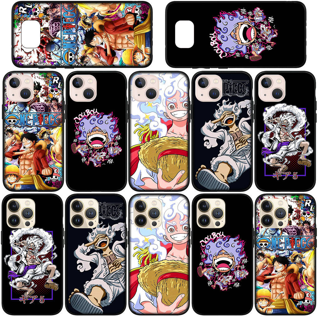 Phone Case for iPhone 17 15 16 Plus XR Redmi Note 14 12 11 13 Pro Max Huawei P30 P20 Lite OPPO A60 A40 A80 A18 A16 Comics Luffy Gear 5 One Piece Cover