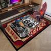 Route 66 Area Rug Office rug, Chair Rug, Decor Carpet Livingroom bedroom Mat, Large Size Fan gifts Christmas gifts