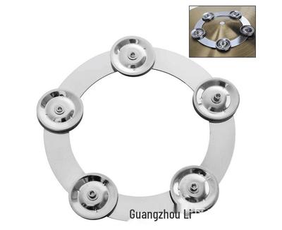 Ganz silbernes Hi-Hat-Trommelstativ mit Edelstahl-Becken