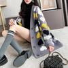Loose and Lazy Sweater Coat Women's Autumn and Winter Thickened  Korean Version Versatile Long Knitted Cardigan