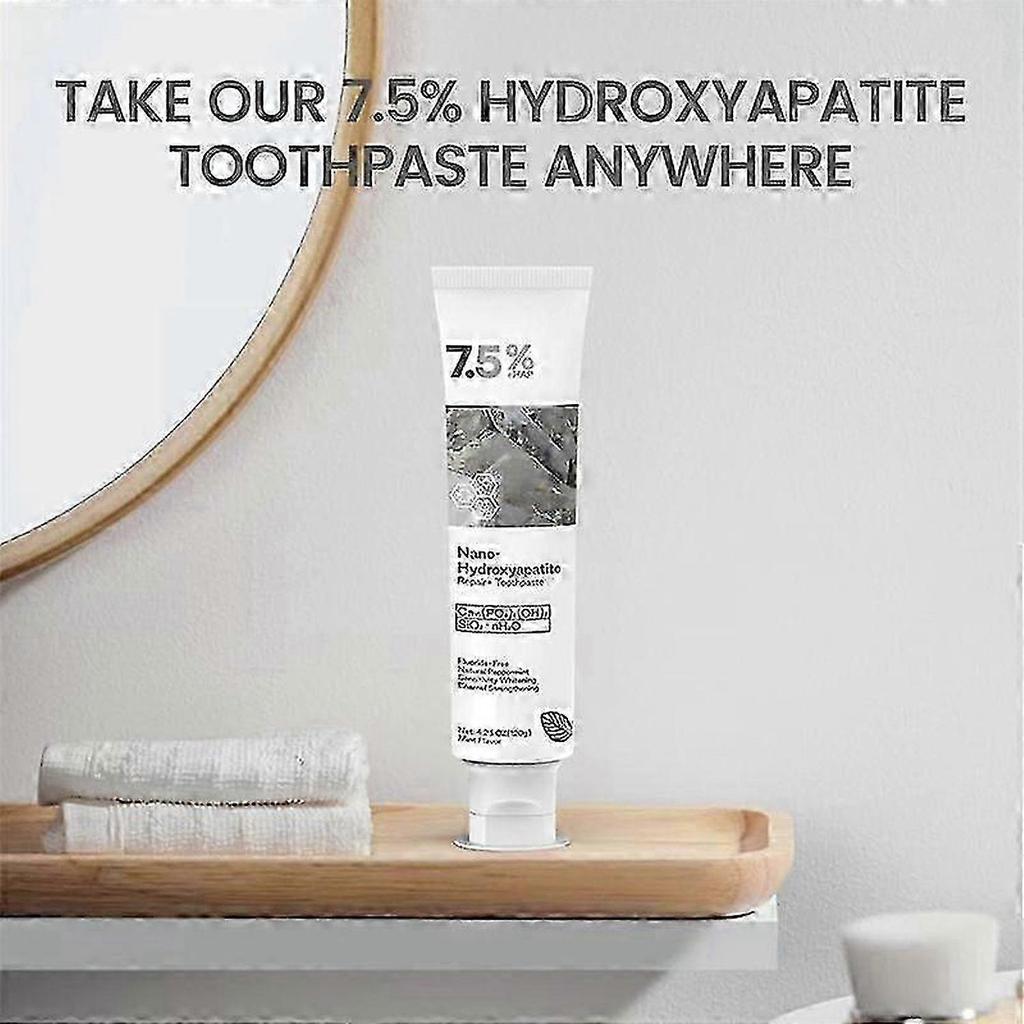 3 PEZZI 7,5% Dentifricio all'Idrossiapatite Nanometrica Rimuove Pulizia Profonda Per Denti Sensibili 120g