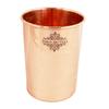 Copper Drinkware Gift Set of Plain Shine Finish Design 1 Bottle & 2 Glass with Gift Box, Gift Item for Diwali, Bottle-750 Ml & Glass-300 Ml