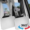 Car Auxiliary Blind Spot Mirror Wide Angle 360 Degree Adjustable Auto Interior HD Convex Rearview Mirror Parking Rimless Mirrors
