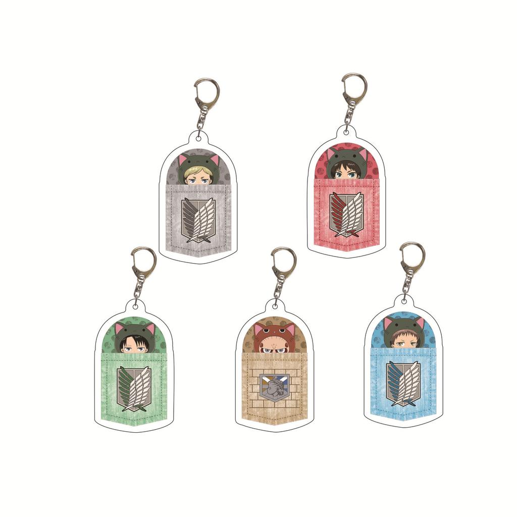Attack on Titan Key Ring Acrylic Key Ring Custom Logo Print Creative Backpack Accessory Stock Available High Quality
