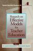 Kniha Research On Effective Models for Teacher Education : Teacher Education Yearbook VIII