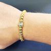 Luxury Royal Black Leopard Head Man Bracelet Stainless Steel Beads Hand Jewelry Big Boy Gift
