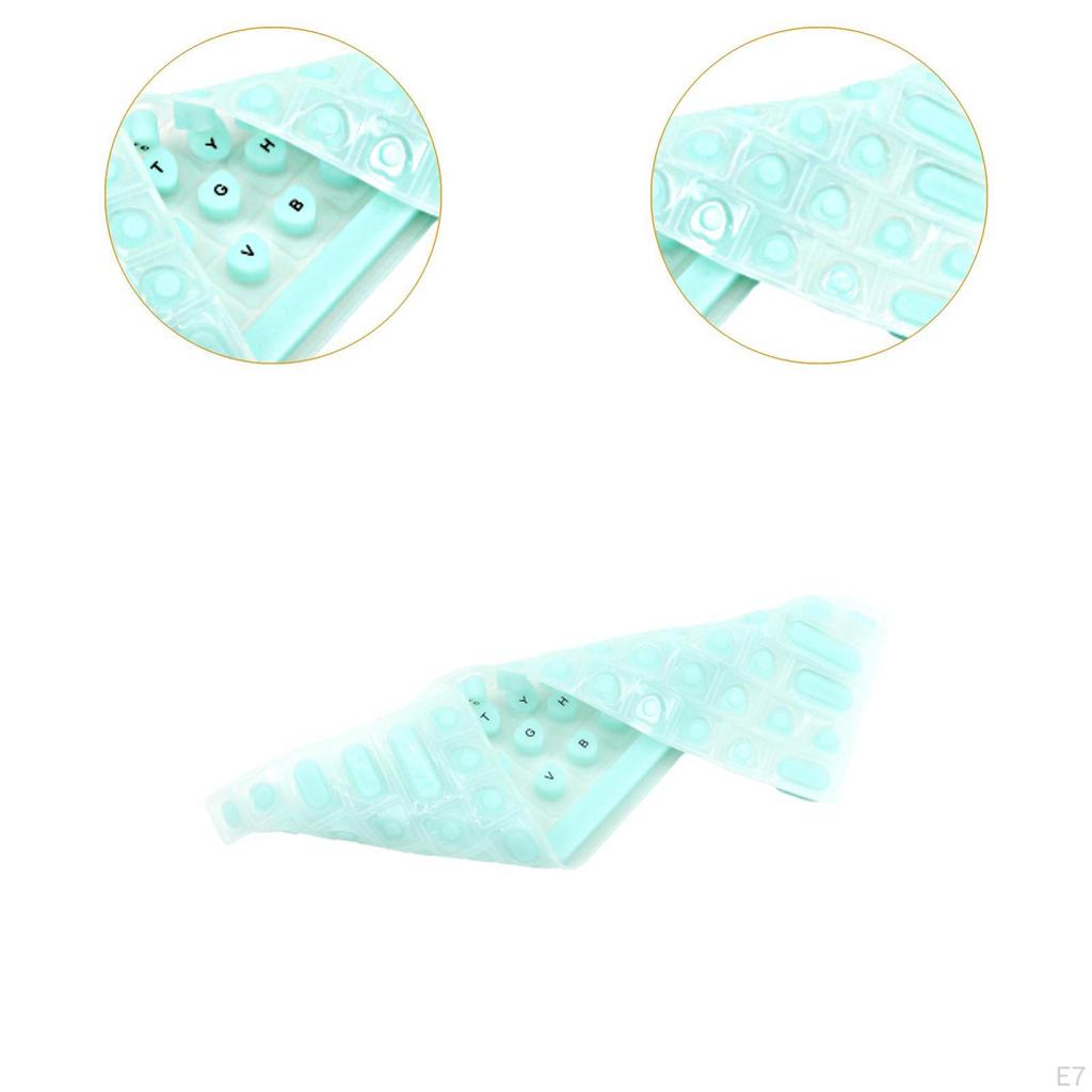 Filmový kryt klávesnice na nehty pro zdobení nehtů Snadno se čistí Psaní Univerzální vyvýšený silikon