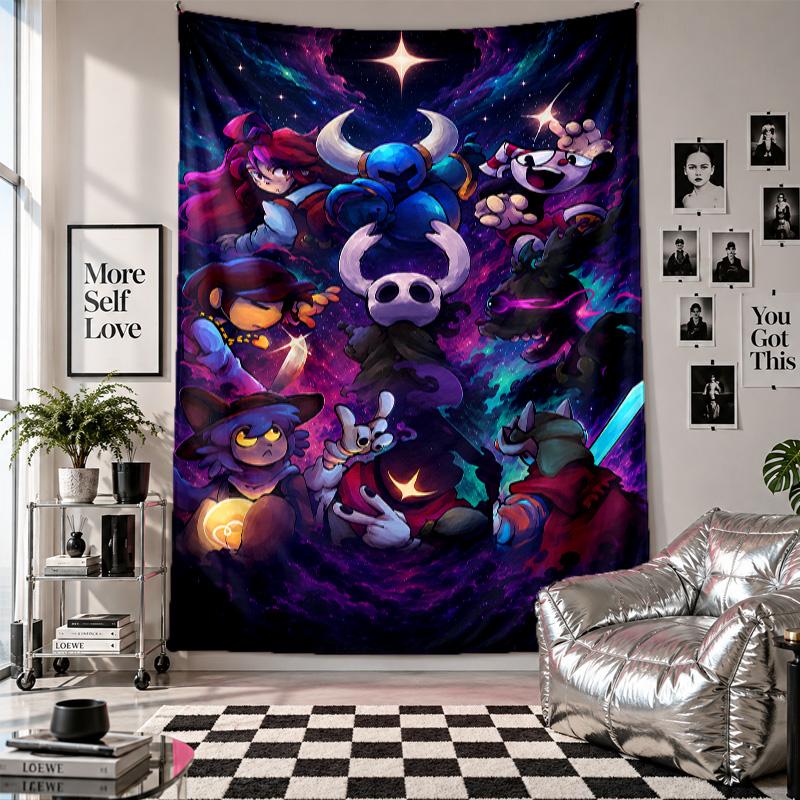 Wall TapestryUndertale Art Hanging Cloth Decorative Background Cover for Room Decoration