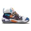 Li Ning Pioneer Premium 2.0 Shock Absorbing Anti-Slip Durable Mid-Top Basketball Shoes Kids Basketball Shoes White Black Orange YKBS002-1