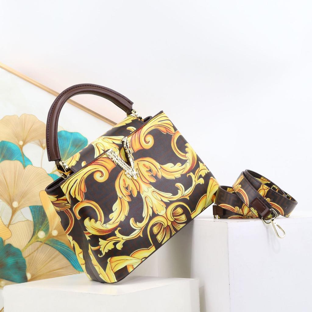 Women'S Bag Handheld Crossbody Printed Bag Women'S Bag Bucket Bag Hand Carry Tide