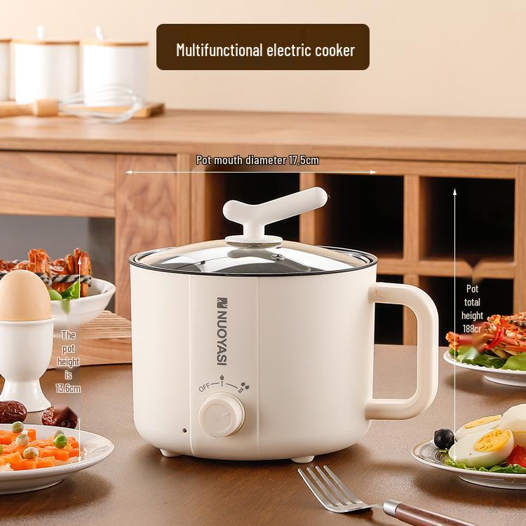 304 Stainless Steel Electric Rice Cooker & Steamer: Compact Dorm-Friendly Multi-Cooker for 1-2 People