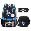 Trend Campus Primary And Secondary School Student School Bag Blue Prison Blue Lock Peripheral Animation Backpack Pencil Bag