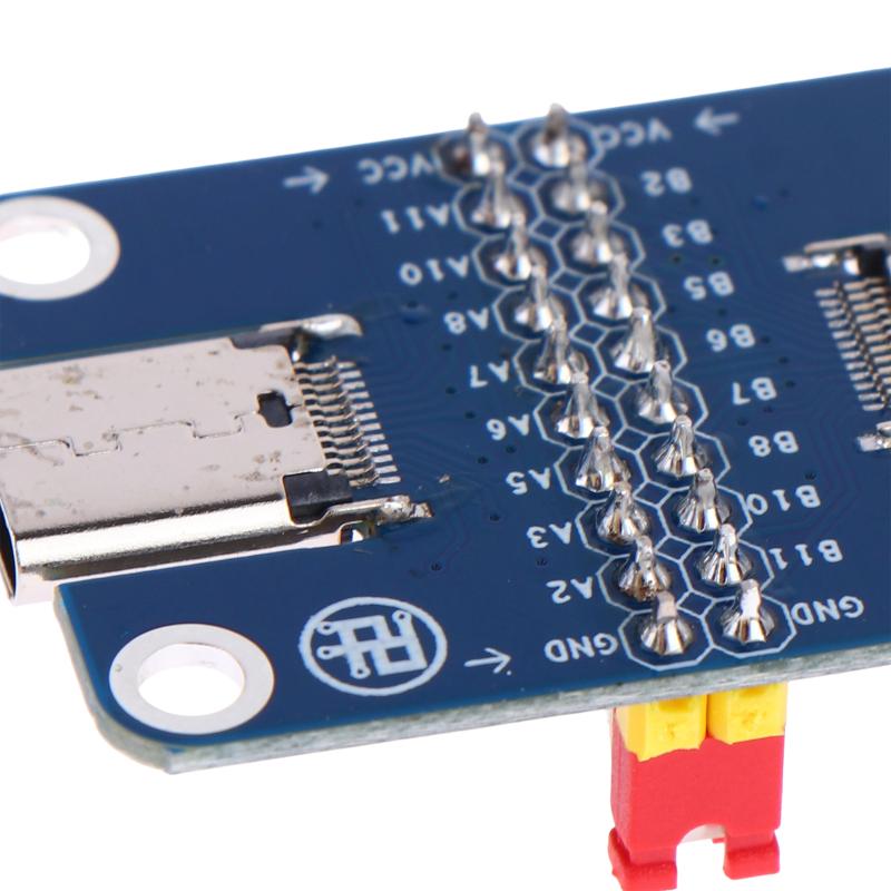Type-C Male To Female Usb 3.1 Test Pcb Board Adapter Type C 2.54Mm Connector Socket For Data Line Wire Cable Transfer
