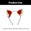 Furry Fox Ear Cosplay Hairhoop Anime Character Costume Halloween Headwear Women Roleplay Game Hairhoop Party Accessory