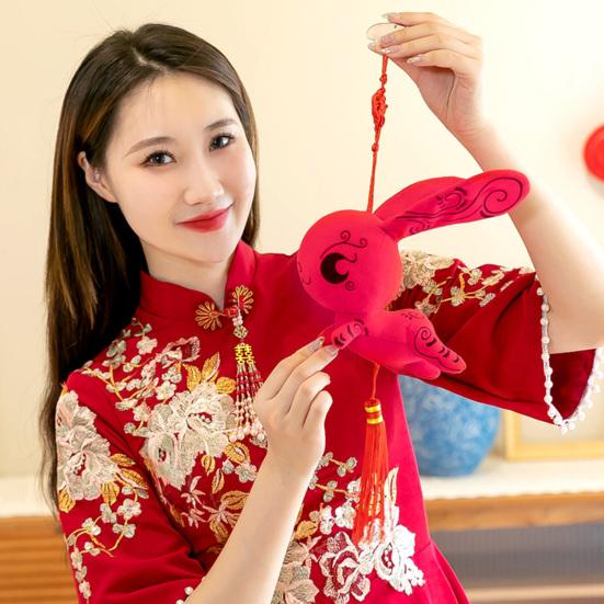 

Декоративная деятельность Подарки Мода с присоской Кролик Год Мультфильм Плюшевая кукла Игрушка