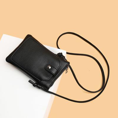 Solid Color Simple Phone Bag Fashionable Mini Versatile Diagonal Cross Bag