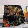 1PC Underwater World  Print FlAannel Blanket, High Quality Comfortable for All Seasons, Home Decor, Warmth and Comfort