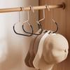 10pcs Baseball Cap Hat Rack Organizer Stainless Steel Hat Hanger Hanging Cap Holder Non-Slip Wall Mount Hook Organizer for Caps