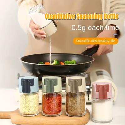 Measuring Seasoning Bottle Durable Safe Spice Shaker Clear Airtight Salt Shaker Precise Control Healthy Intake Kitchen Gadgets