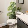 Tortoise Shell Bamboo Sticker - Green Leaves - Home Decor for Living Room - Wall Decorative Paper