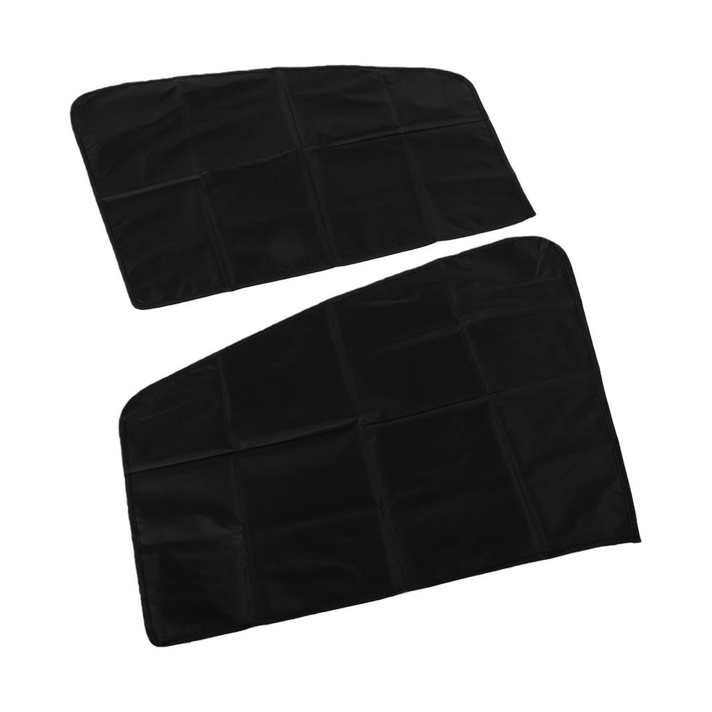2PCS Car Window Shade Efficient Heat and Glare Blocking Car Side Window Sunshade Black Privacy Protection