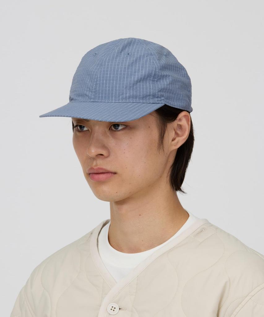 KASURI Ripstop Cap ripstop BLACK [Snow Peak] - Kasuri-style hat, fabric,
