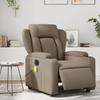 Electric Massage Chair Cappuccino Brown Faux Leather