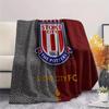 Stoke City Football Club Flanelldecke mit Aufdruck, Hohe Qualität, Bequem für alle Jahreszeiten, Heimdekoration, Wärme und Komfort