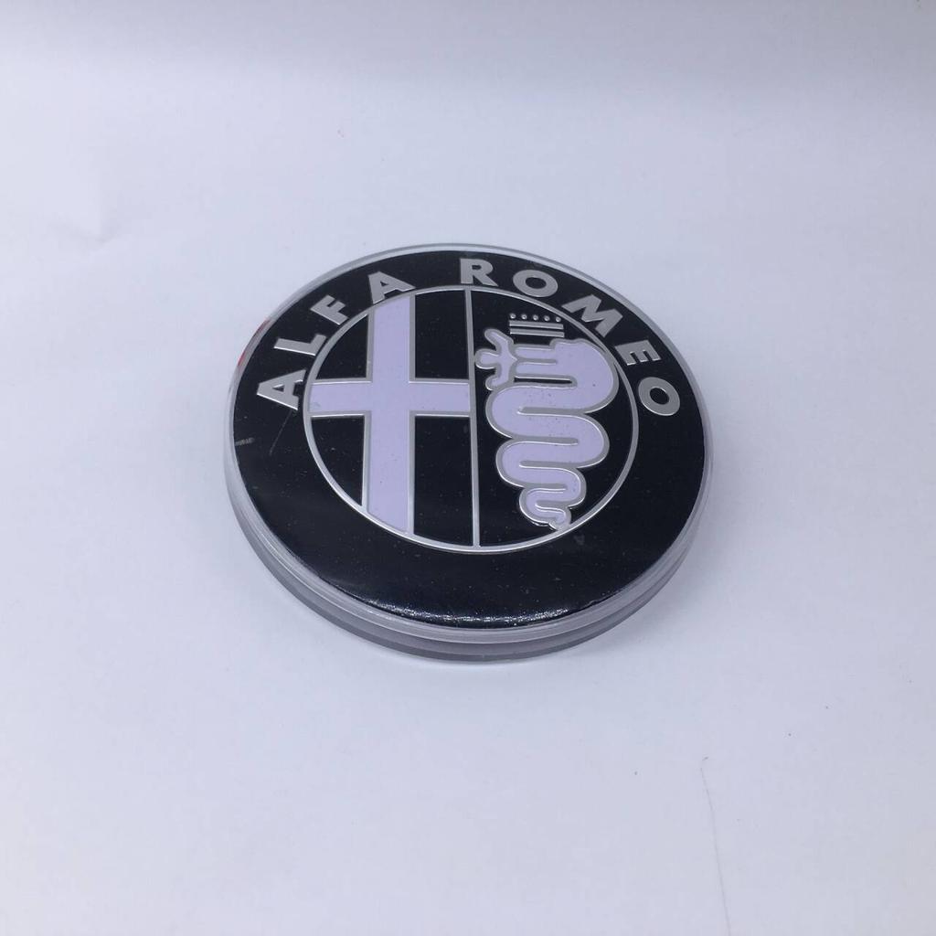 jvacx2 1pcs 7.5cm 74mm LED Car Logo Badge Light Sticker for Alfa Romeo 4color 147 159 166 156 Rear Trunk Emblem Front Hood Tail Lamp