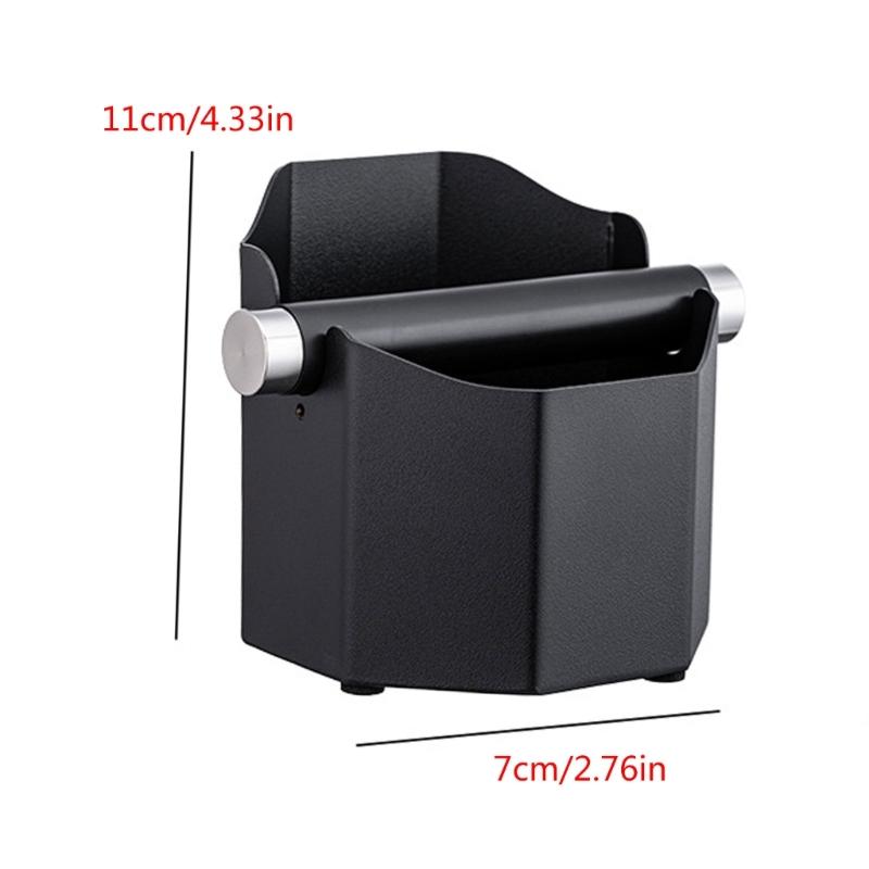 Small Coffee Grounds Box Stainless Steel Espresso Dump Bin Coffee Box Coffee Waste Box Coffee Accessories