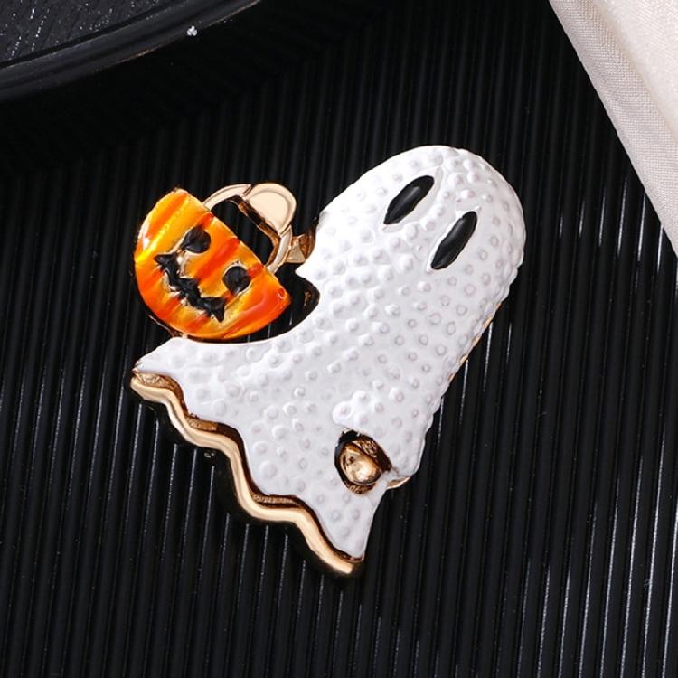 Festlicher Kürbiskopf-Geister Anstecker Tragbares Kostümzubehör Geeignet für Verschiedene Halloween-Events