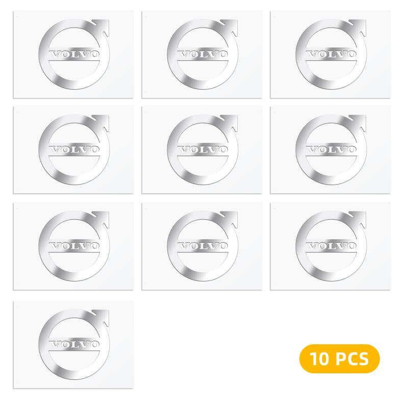 2/5/10pcs Car Logo 3D Metal Stickers Decorative Accessories For Volvo ES90 EC40 EX40 EM90 XC90 V90 V60 XC60 V40 S80 S60 S90 C4