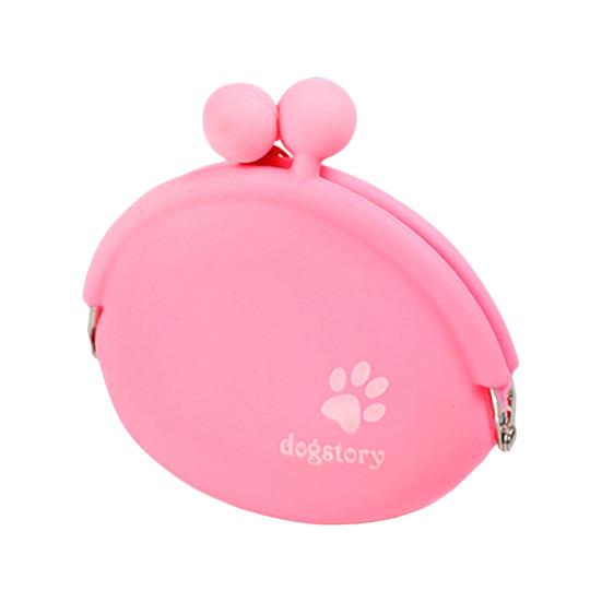 

Силиконовый мешочек для лакомств для собак, сумка для щенков, поясная сумка с зажимом, портативная розовый