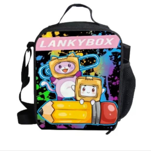 Sonic Lunch Bag Student Picnic Bag Oxford Cloth Cartoon Printed Portable Lunch Box Bag