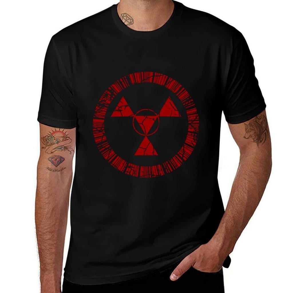 Digital Hazard Symbol TShirt T Shirts For Unisex Slim Fit TShirt