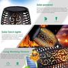 1-8PCS 12LED Solar Flame Torch Lights Flickering Light Waterproof Garden Decoration Outdoor Lawn Path Yard Patio Floor Lamp