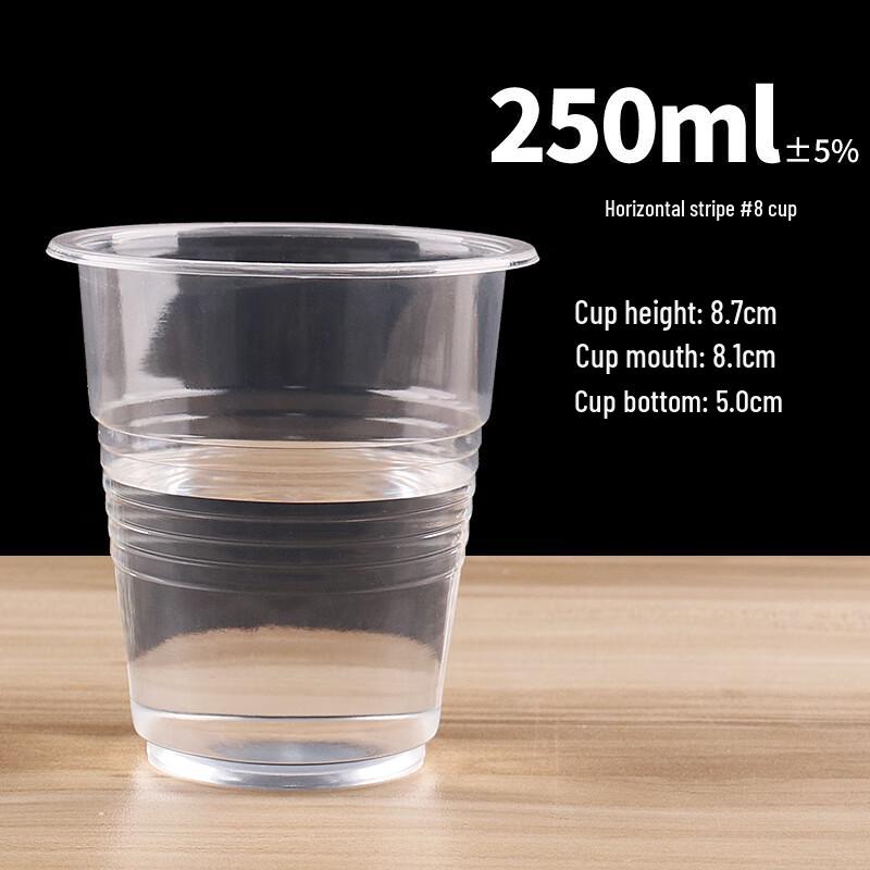 TianyaJing Thickened Disposable Transparent Plastic Cups