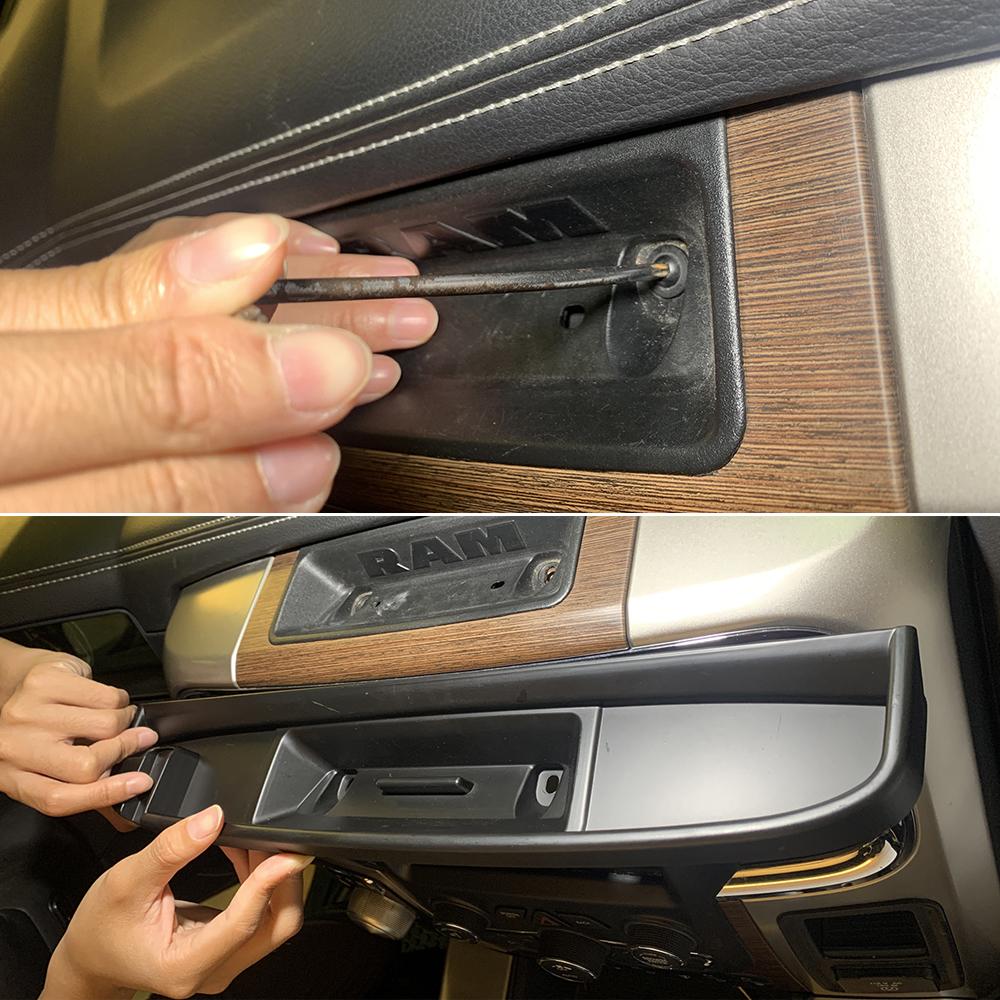 Center Console Mobile Phone Holder Storage Box Bracket Stand Holder Fit For Dodge RAM 2012-2017 Car Accessories