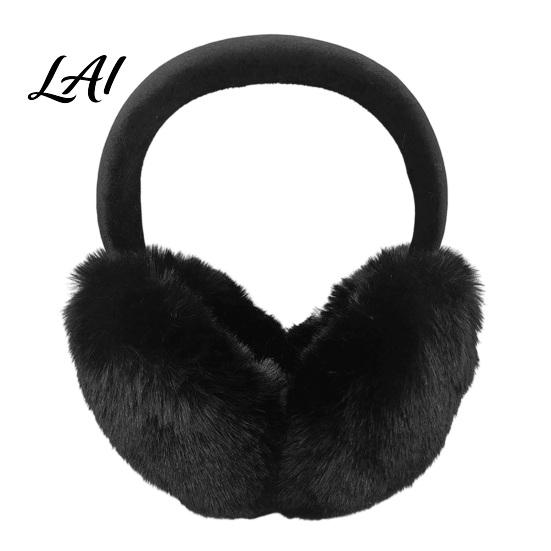 Cozy Winter Gear for Ears Women's Ear Muffs Soft Faux Rabbit Fur Warmers Adjustable Fuzzy Muffs Cycling Sports Commuting Plush Fluffy Cold