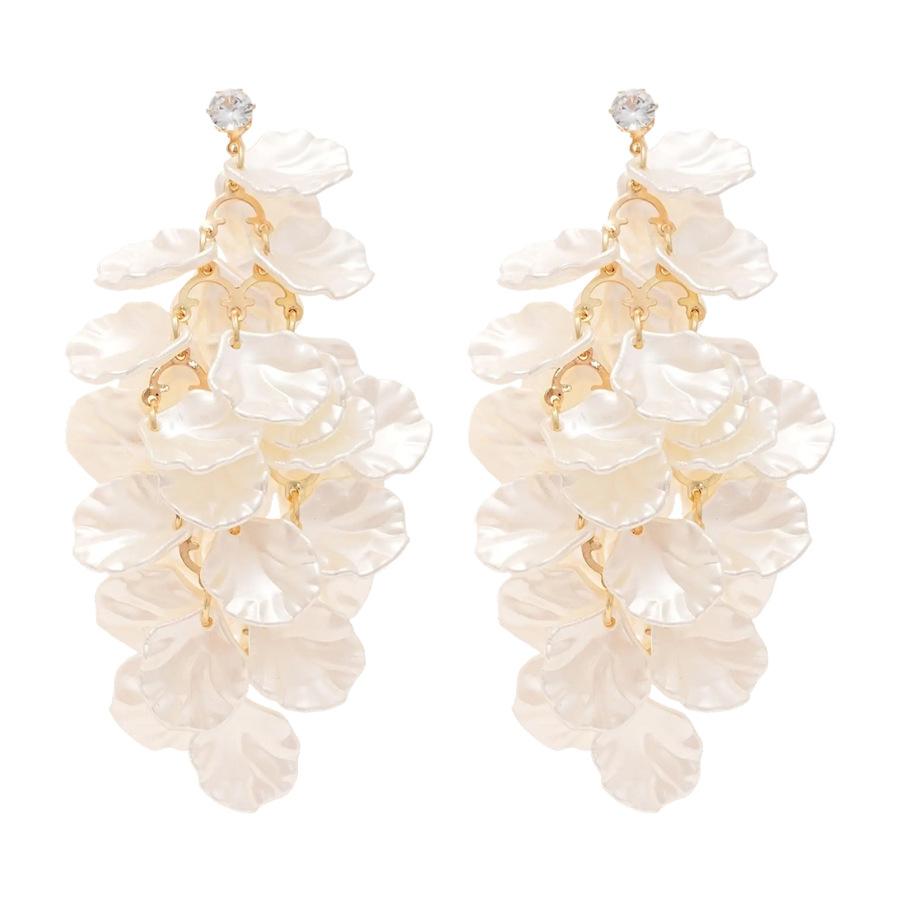 

Серьги-кисточки с листьями циркона для женщин Европейская и американская индивидуальность Темперамент Высококлассный дизайн висячих серег Чувство дизайна Циркон