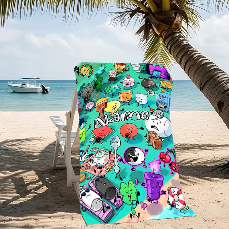 Customizable Personalized Beach Towels Nanimate Insanity Themed designs.Suitable for the Beach, Yoga, Sports;ideal As Beach Accessories